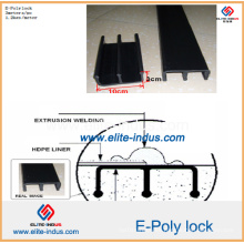 Plástico HDPE Embedding Lock Geomembrana Adjunto Geo Lock E-Poly Lock